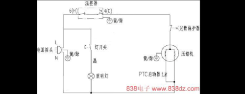 樱花热水器温控器接线图